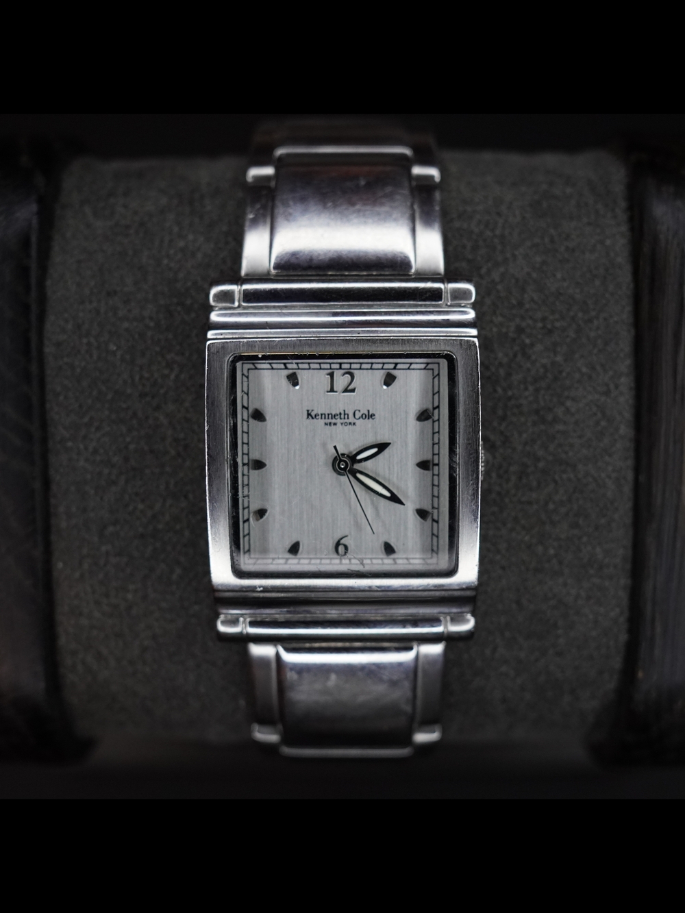 Kenneth Cole New York Tank Silver Dial Stainless Steel Bracelet Watch Unisex